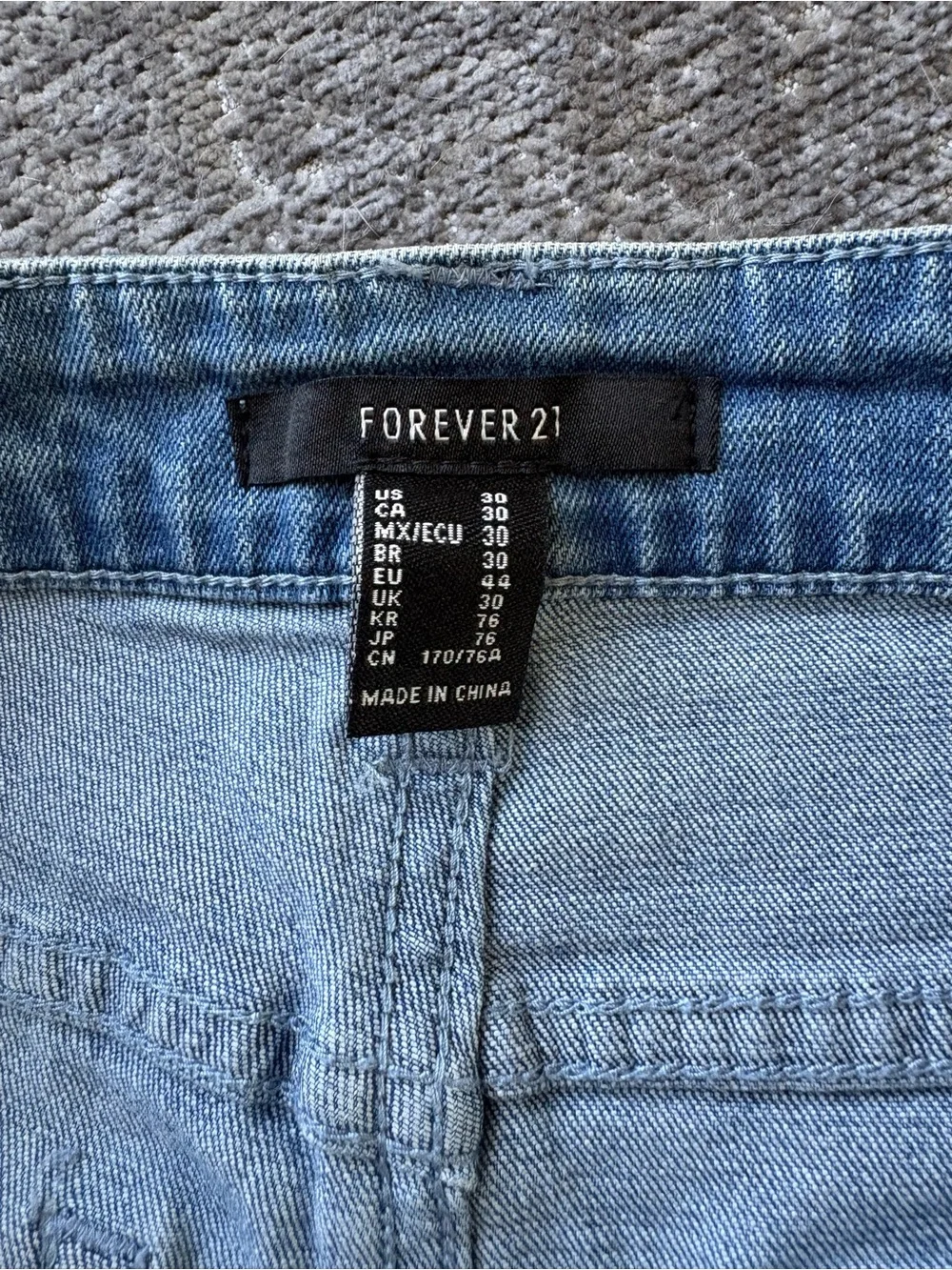 Forever 21 Light Blue High-Rise Flare Jeans - Picture 5 of 5